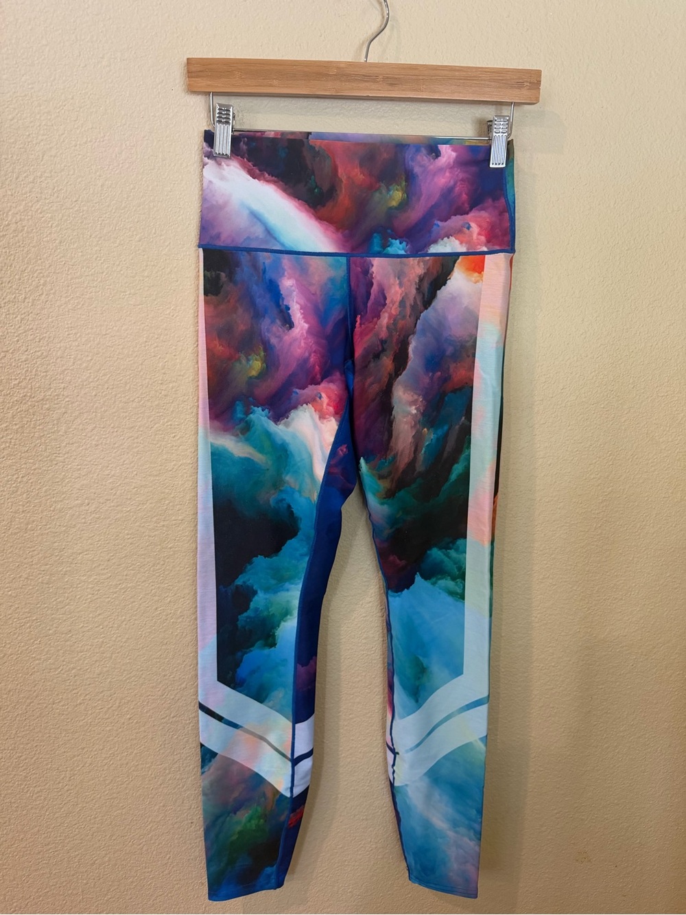 Colorburst Abstract High-Waist Leggings - Multicolor